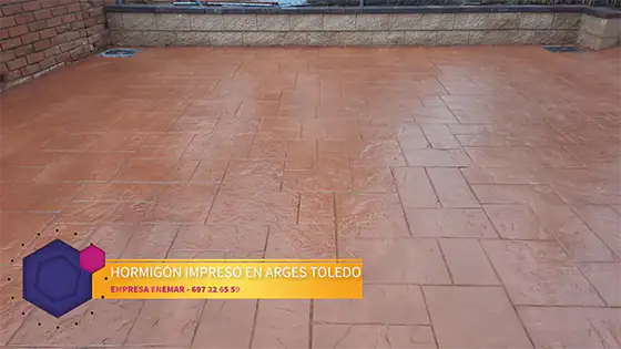 Obra de hormigón impreso Arges