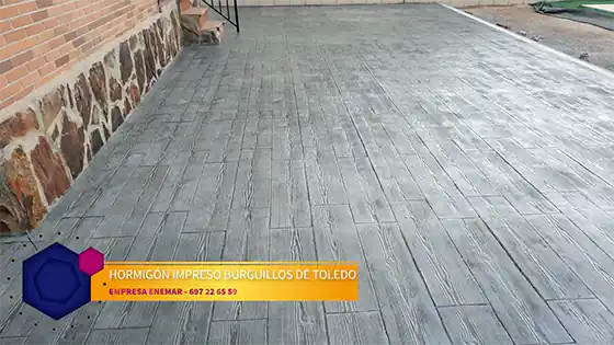 Obra de hormigón impreso Burguillos de Toledo