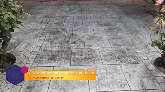 Obra de hormigón impreso Casarrubios del Monte