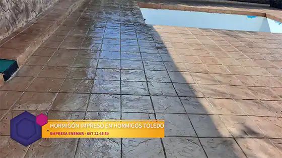 Obra de hormigón impreso Hormigos