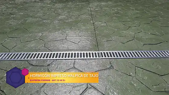 Obra de hormigón impreso Malpica de Tajo